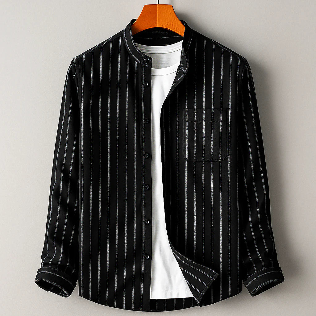 Enzo Cotton and Linen Blend Shirt