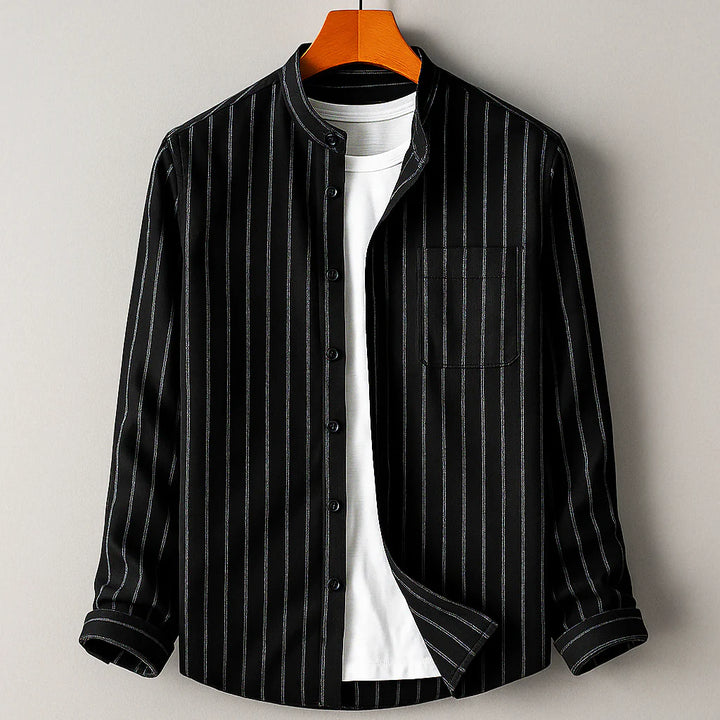 Enzo Cotton and Linen Blend Shirt