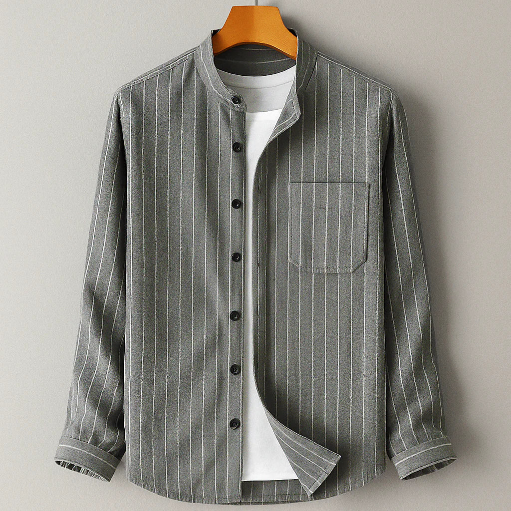 Enzo Cotton and Linen Blend Shirt