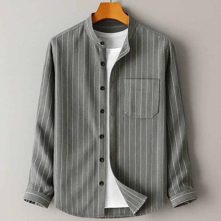 Enzo Cotton and Linen Blend Shirt