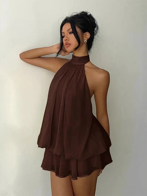 Lightweight and Flowing Mini Layer Dress