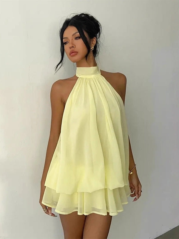 Lightweight and Flowing Mini Layer Dress