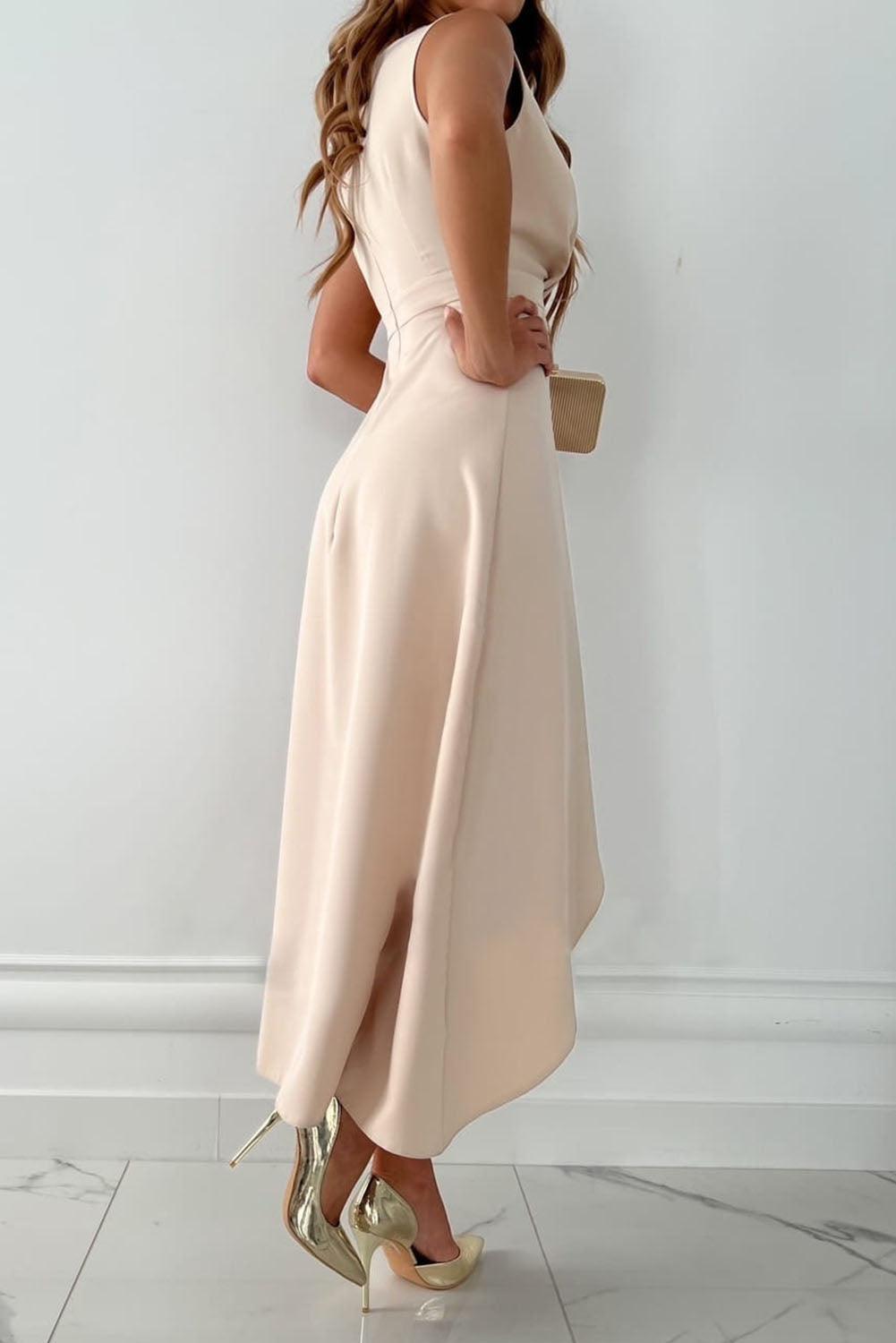 Hayes & Tate™  | Midi Wrap Dress with V-Neck