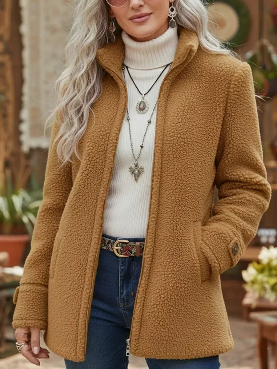 Jodie | Cozy Jacket with High Collar and Full Zip