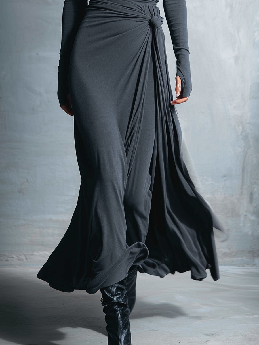 Naomie | Side Knot Maxi Dress