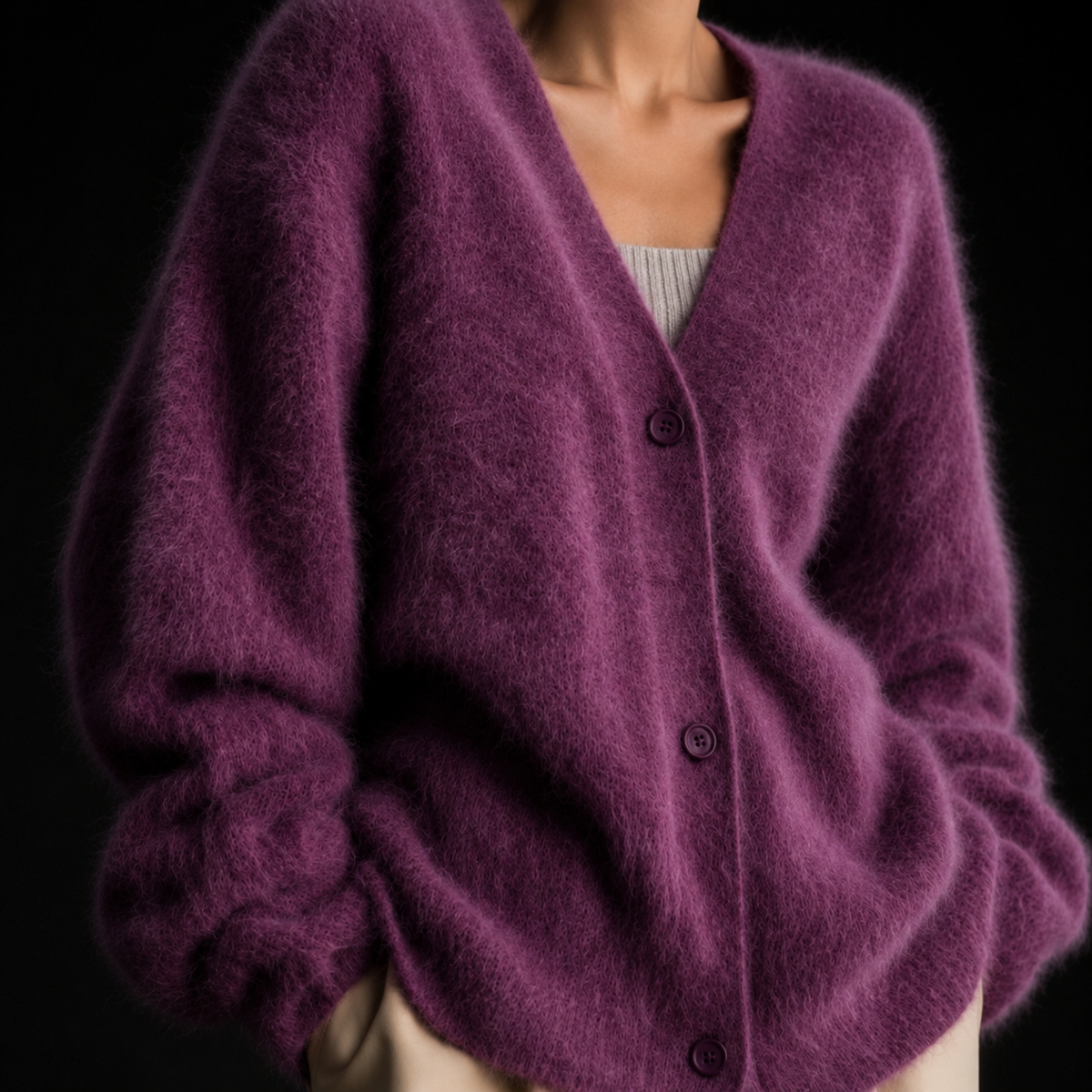 Anne Cozy Button Cardigan