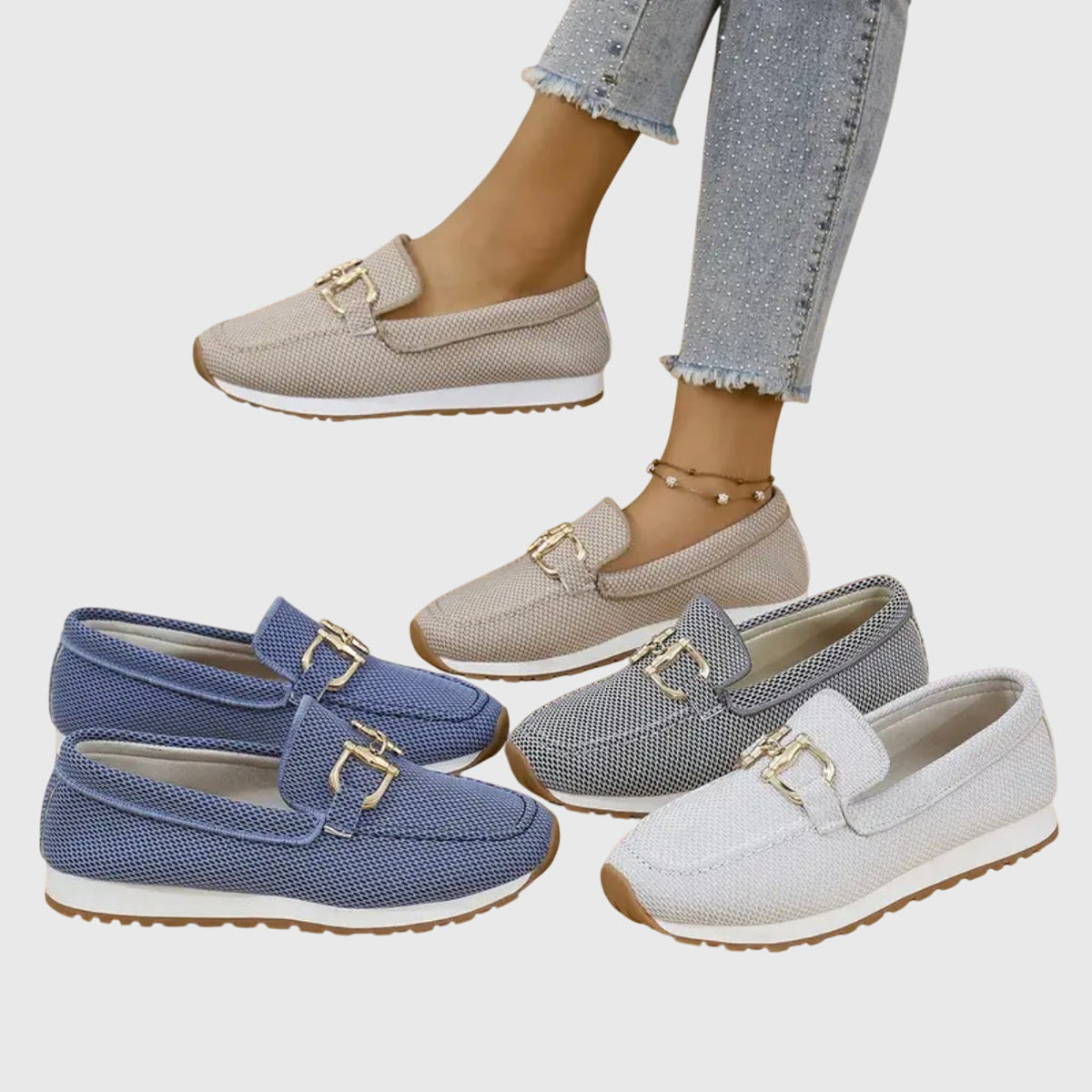 Horsebit Detail Comfort Loafers