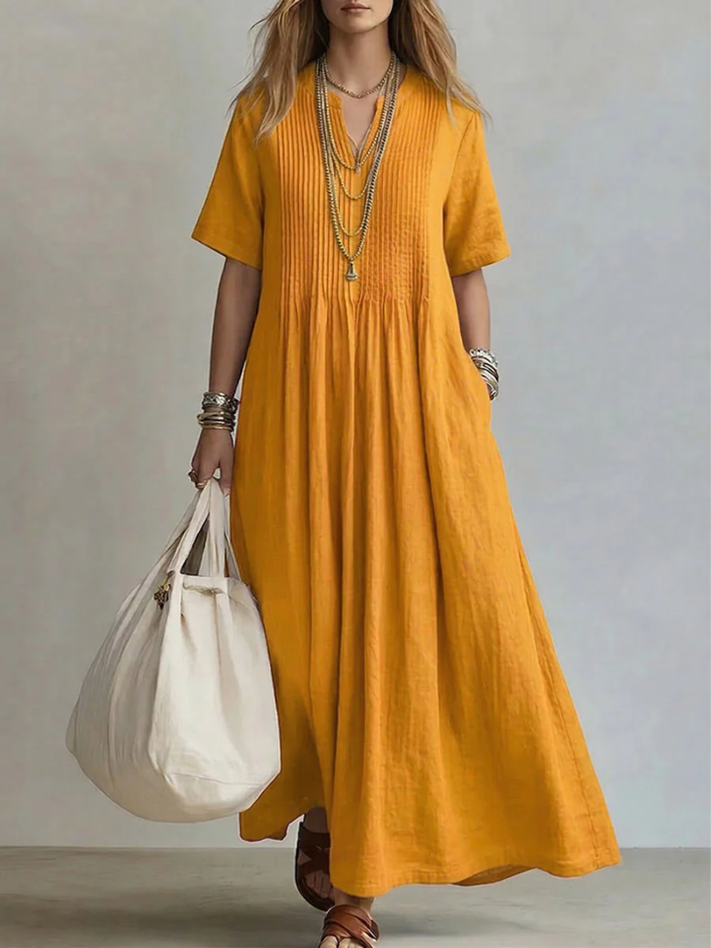 Nathalia™ | Elegant Pleated Dress