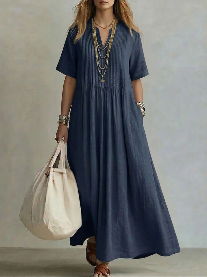 Nathalia™ | Elegant Pleated Dress