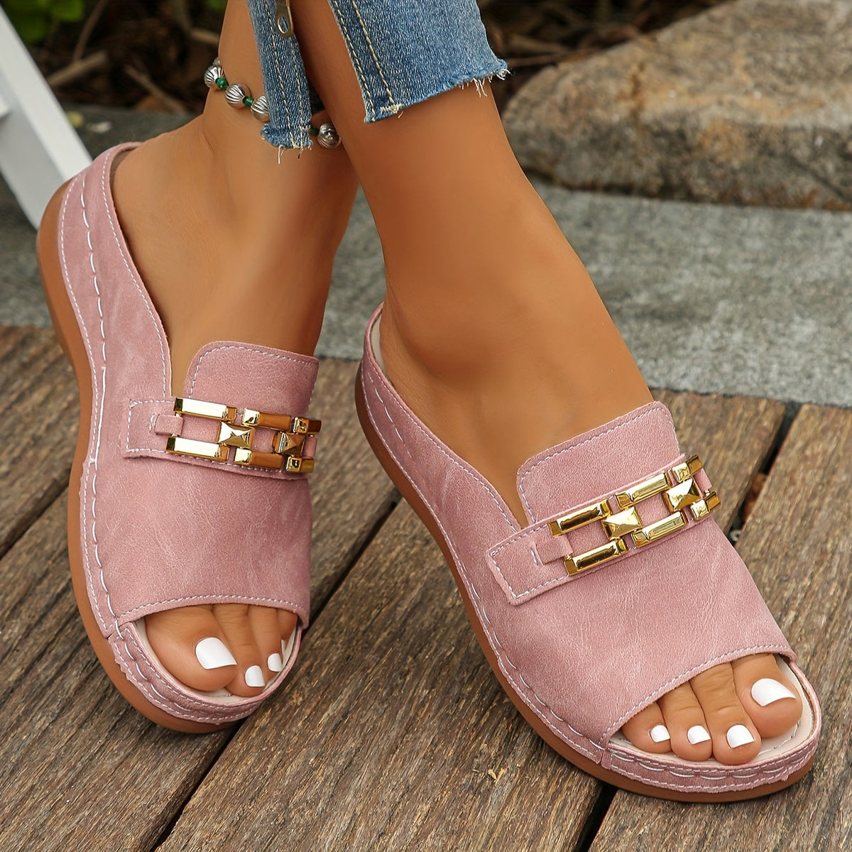 Roseline | Slide Sandals