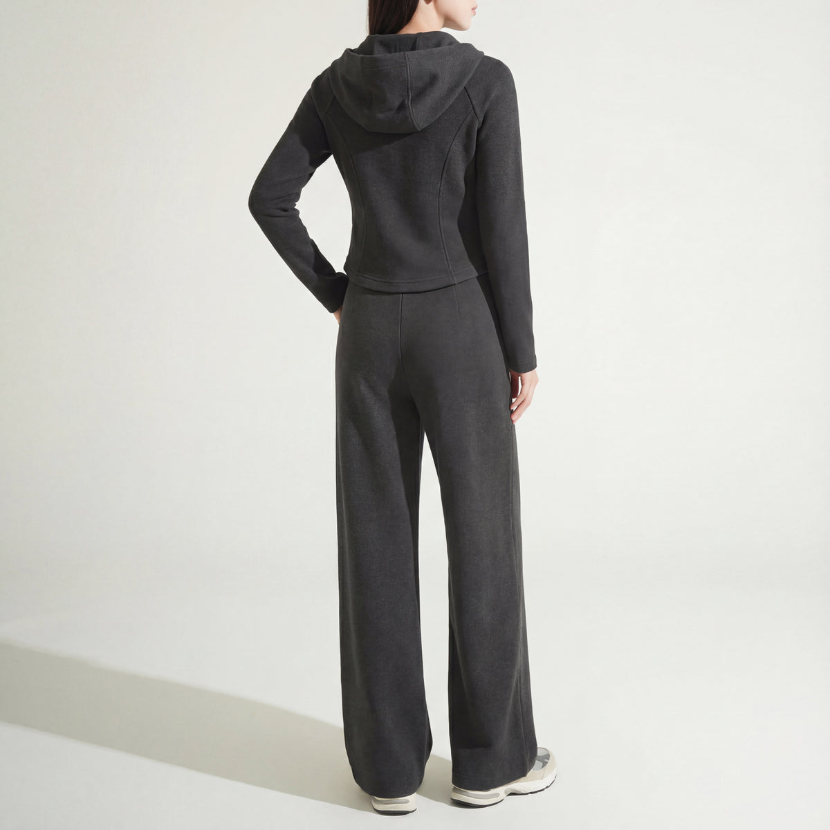 Brushed Knit Zip Hoodie & Pant Set