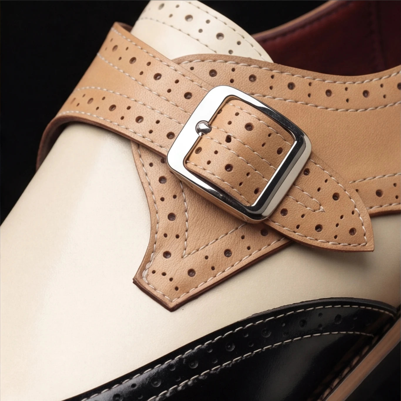 Mayfair Wingtip Monk Strap