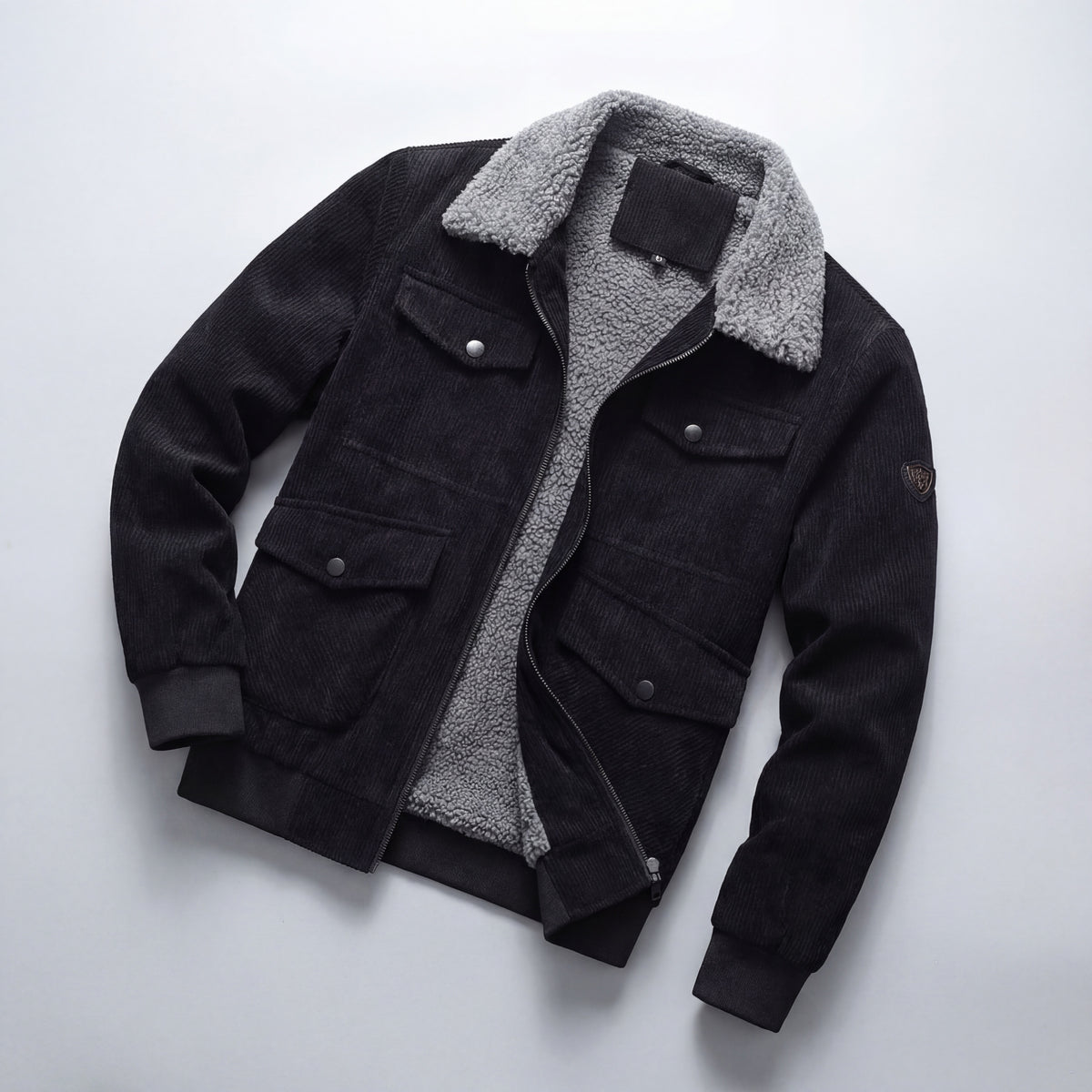Corduroy Wool-Lined Jacket