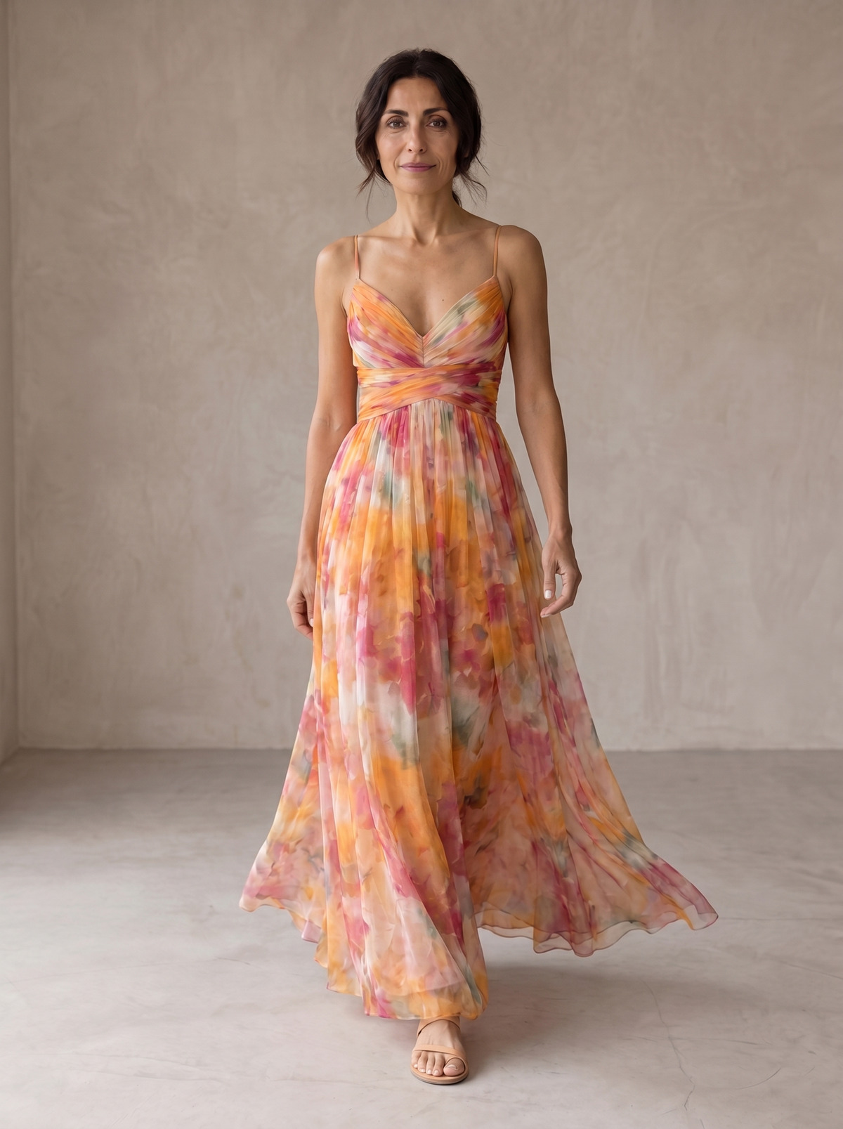 Sophie | Enchanting Maxi Dress with Floral Print