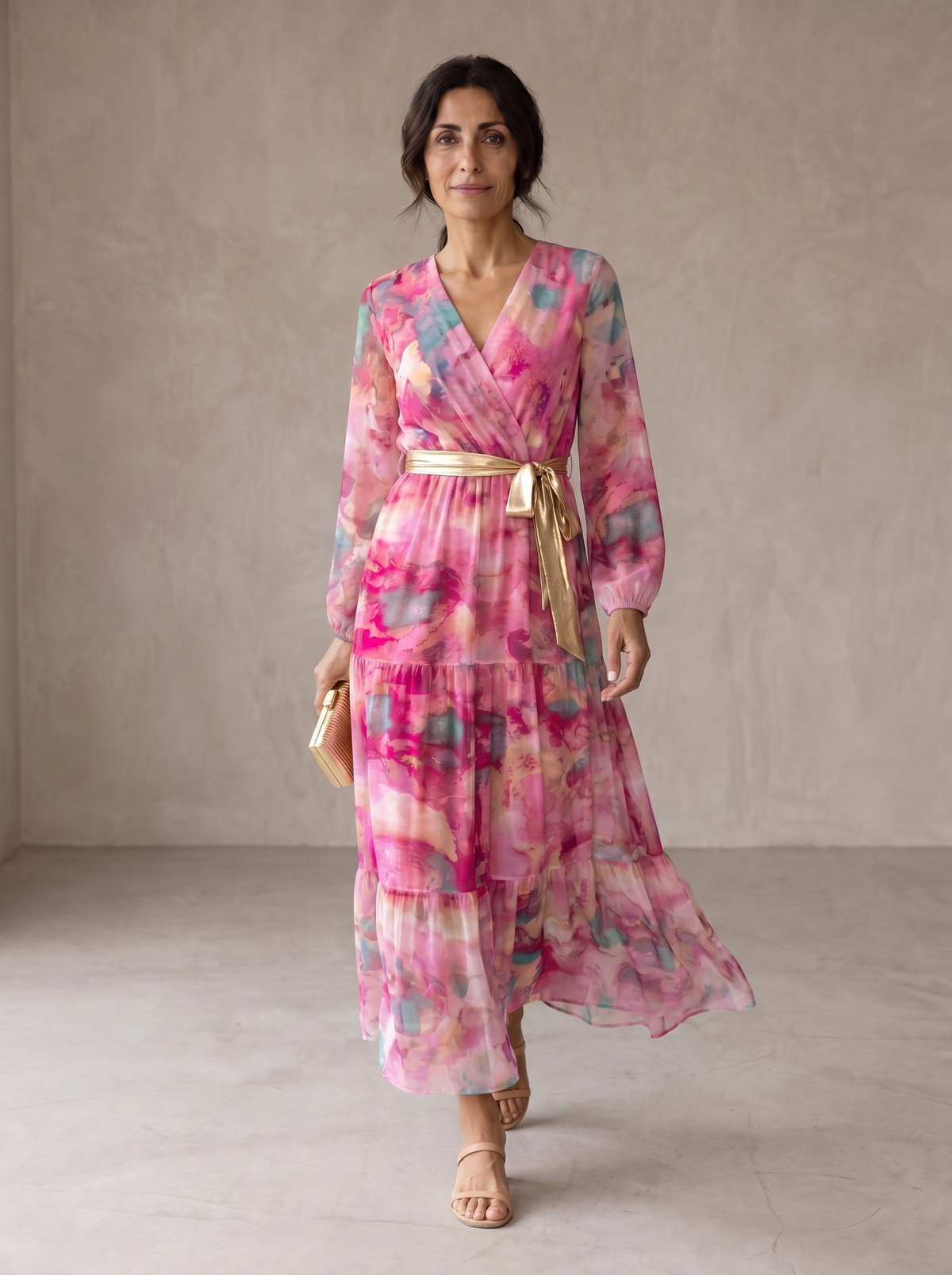 Lila | Floral Print Wrap Dress