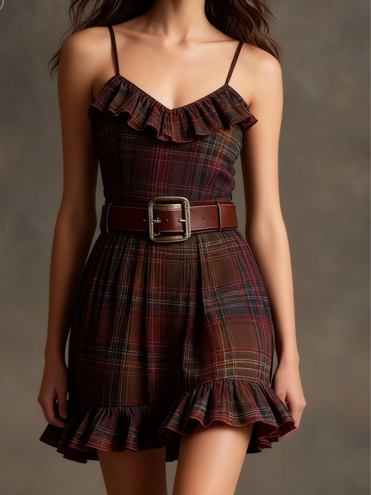Vintage Striped Velvet Mini Dress with Oversized Jacket (Includes belt)