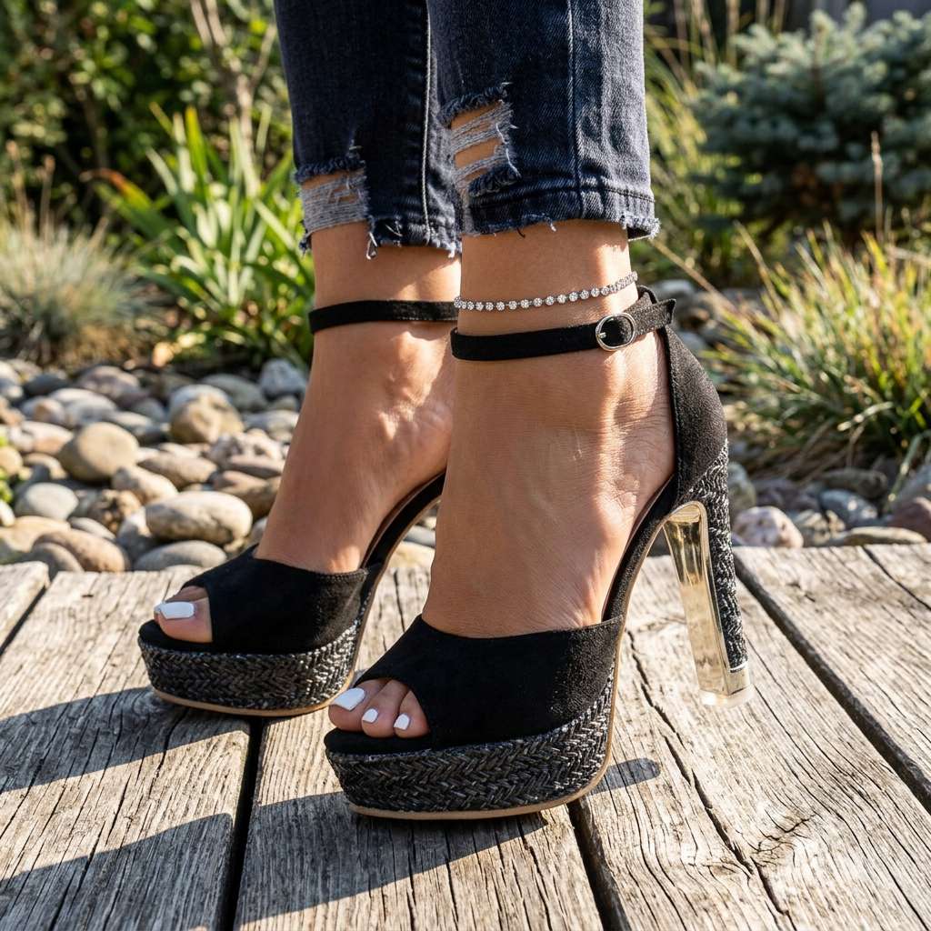 Juliet Open Toe Heels
