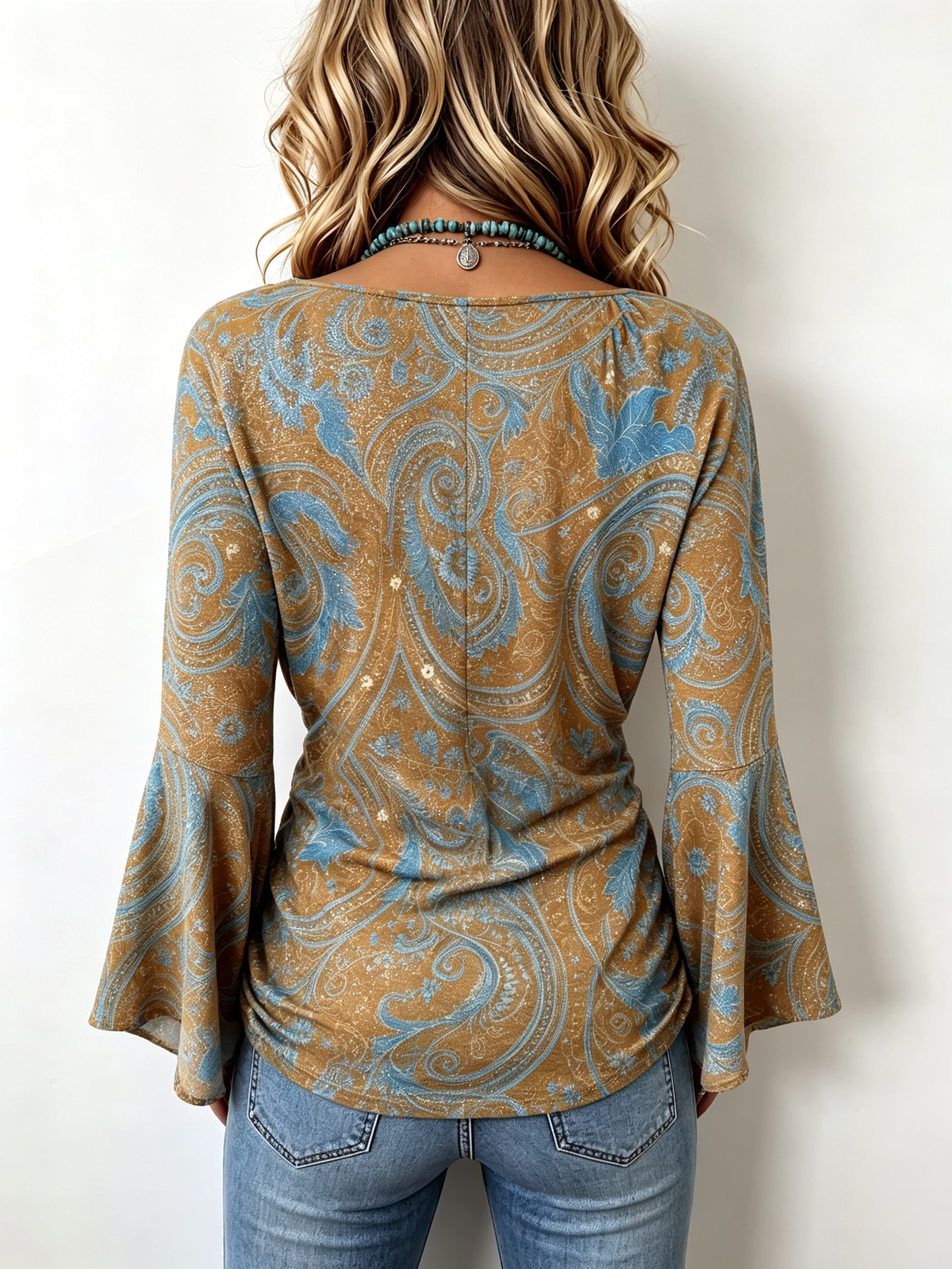 Ava | Bohemian Casual Bell Sleeves Blouse