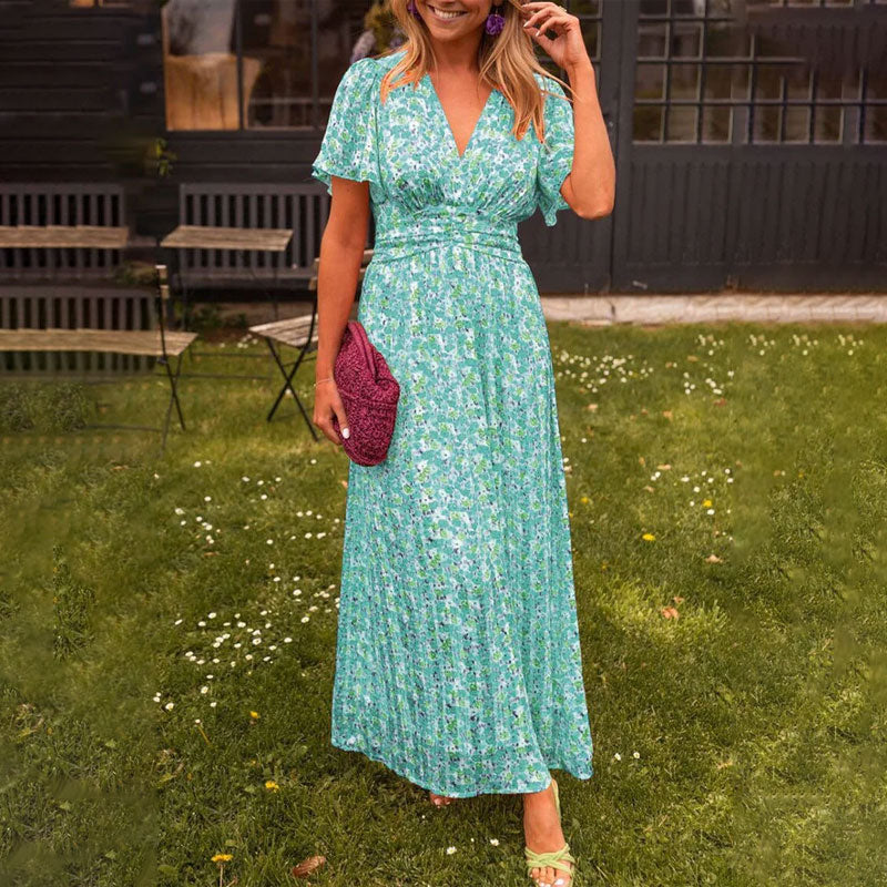 Amelia™ - Elegant Floral Maxi Dress