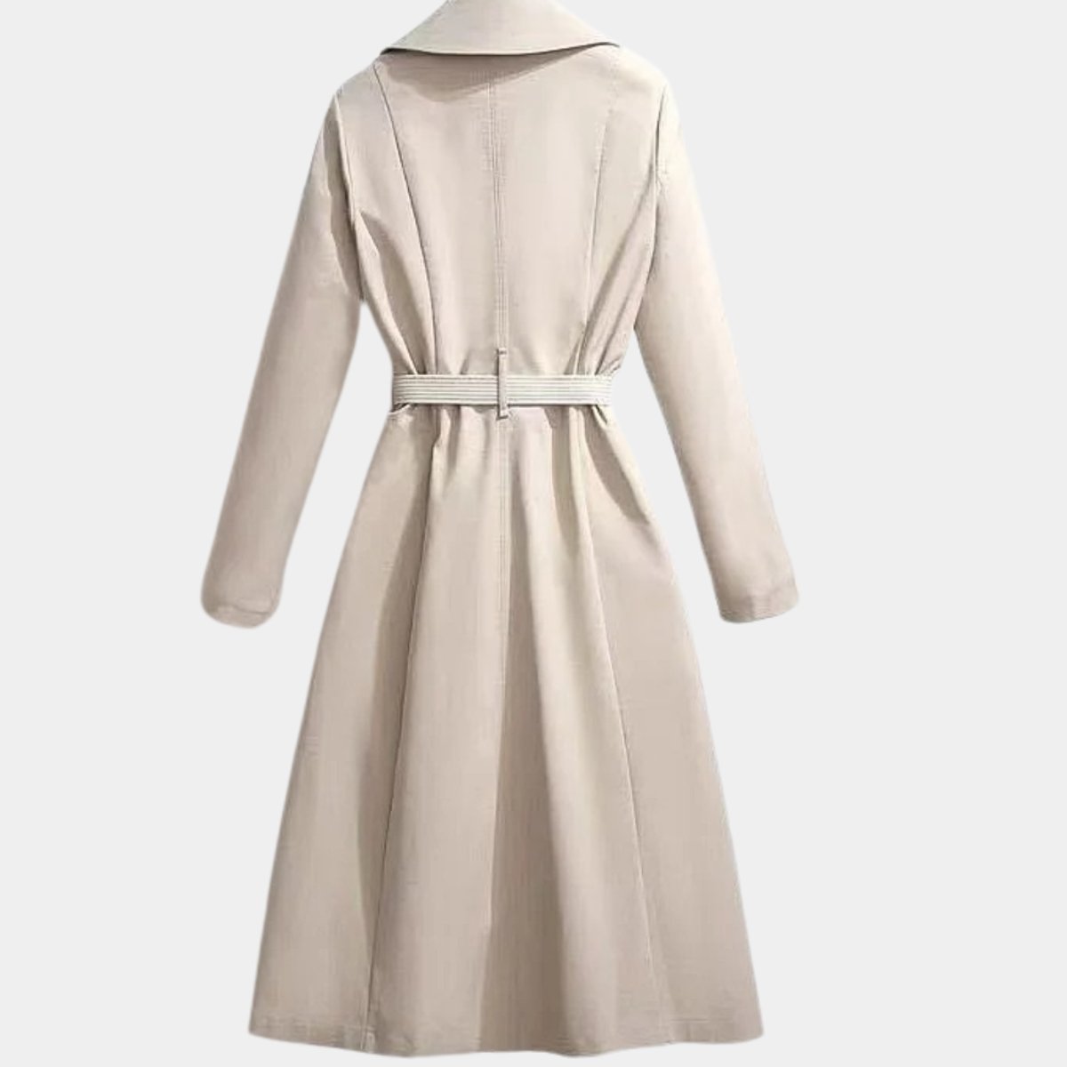 Clarice | Belted Classic Midi Trench Coat