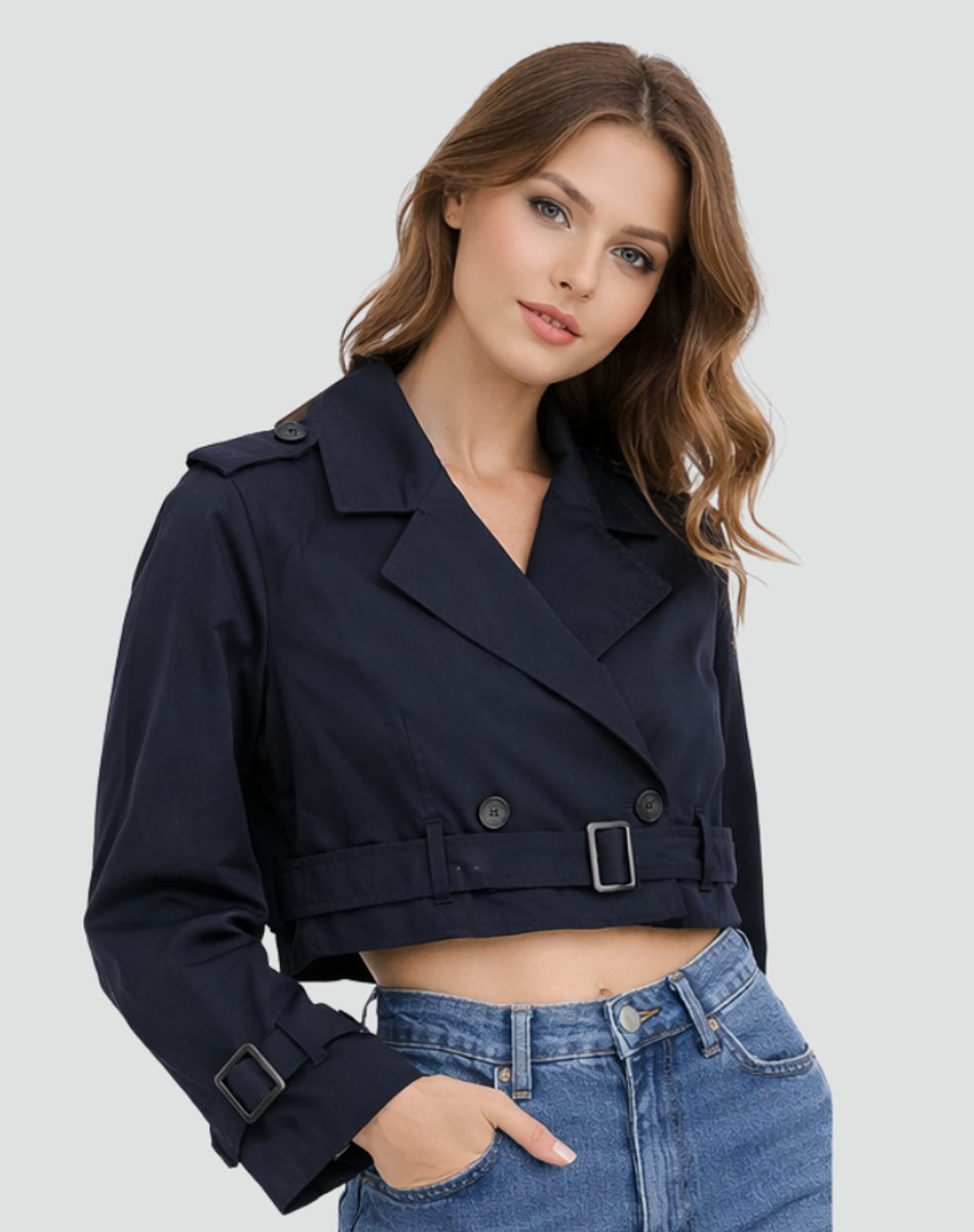 Jenna | Belted Short Trench Coat