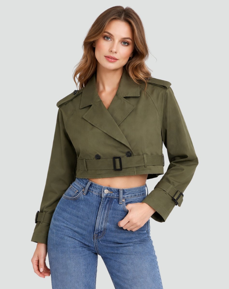 Jenna | Belted Short Trench Coat