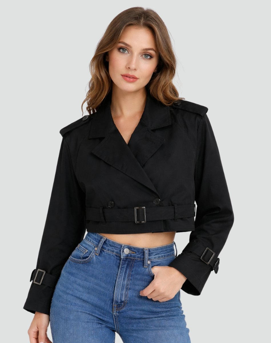 Jenna | Belted Short Trench Coat