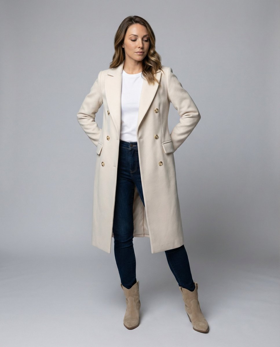 Emma | Long Double-Breasted Coat