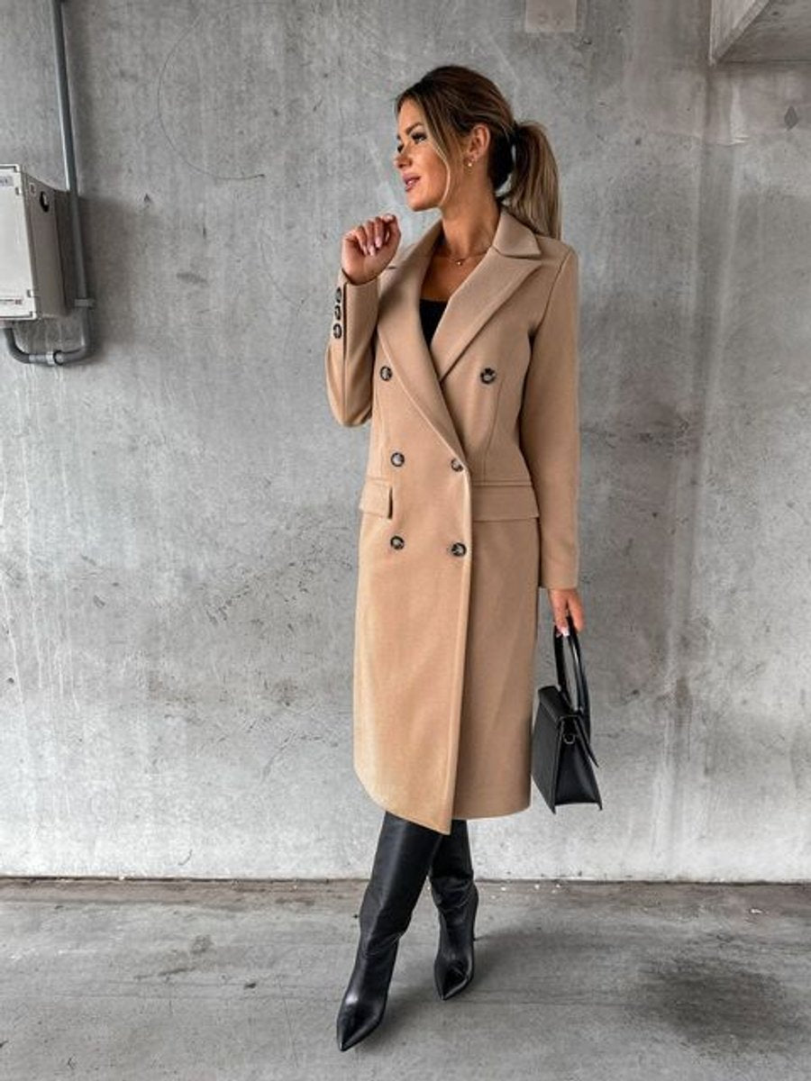 Emma | Long Double-Breasted Coat