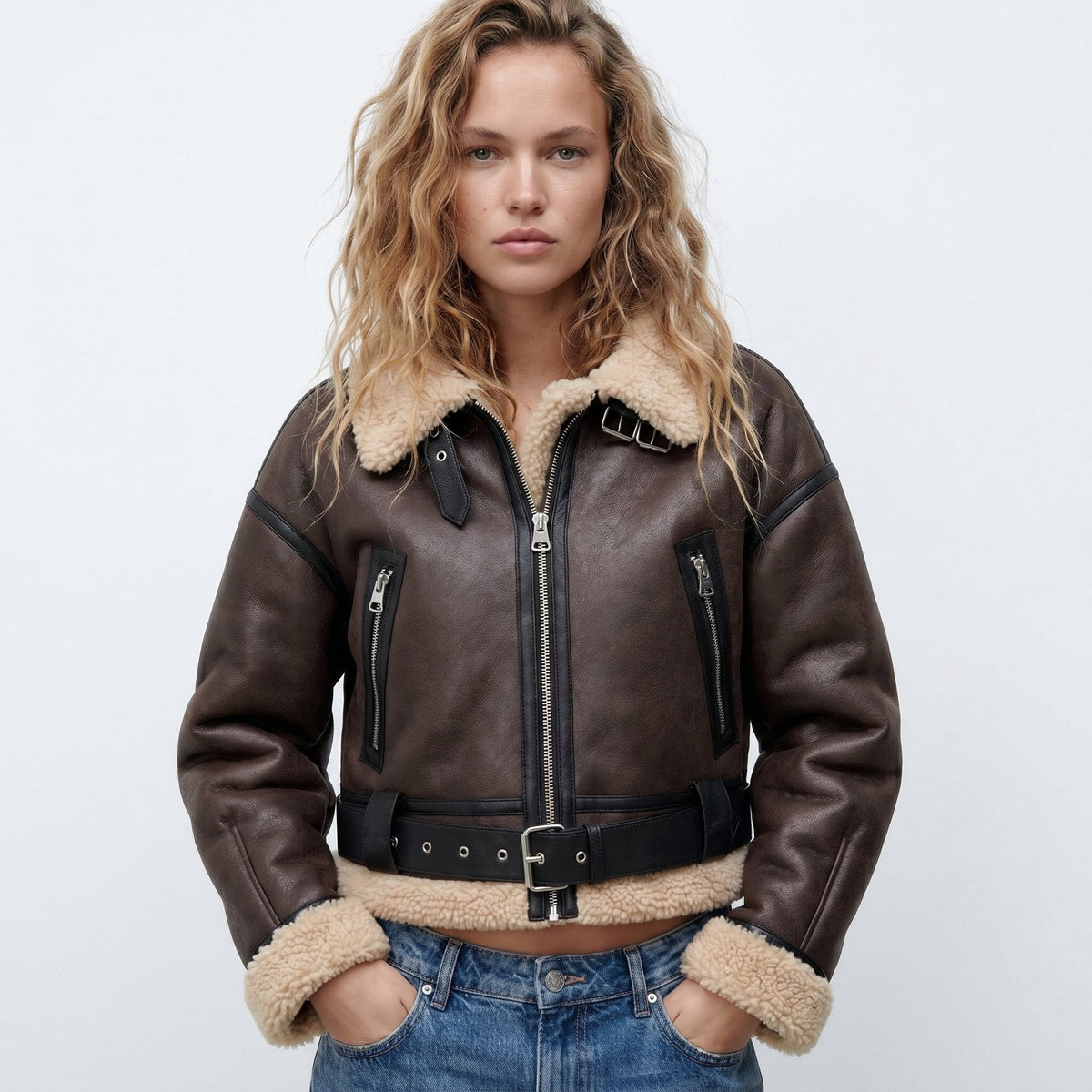 Veronica | Short Aviator Jacket