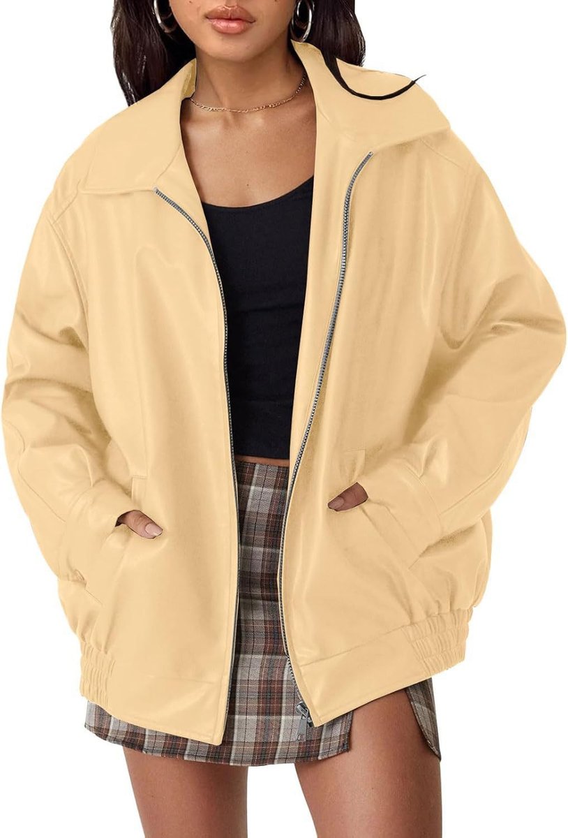 Nicola | Relaxed Zip-Up Bomber Jacket