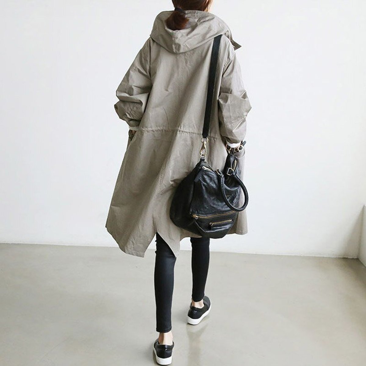 Mallory | Oversized Hooded Coat with Front Buttoning