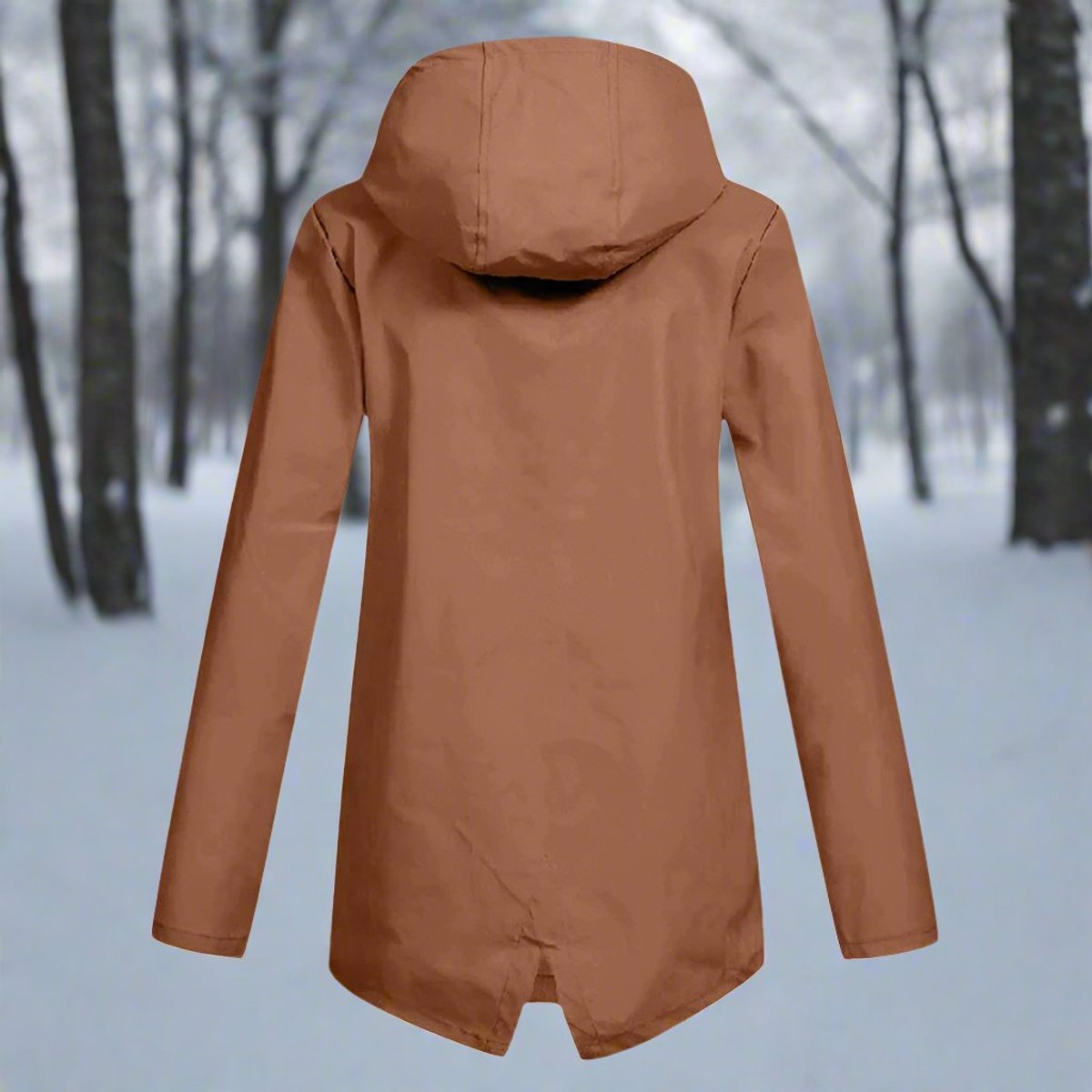 Loretta | Long Hooded Waterproof Coat